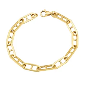 Thin Link Anchor Bracelet