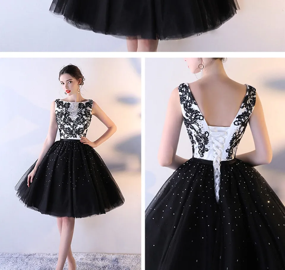 Vintage Lace Bodice Prom Dress