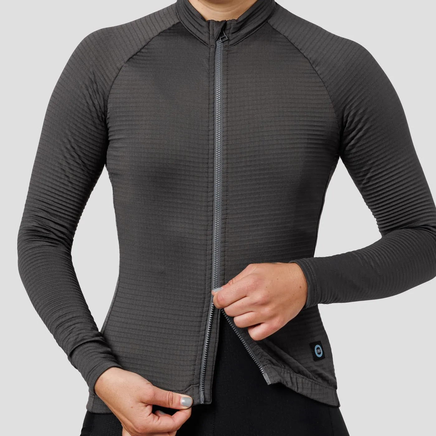 Women's Grid Thermal Jersey - Slate